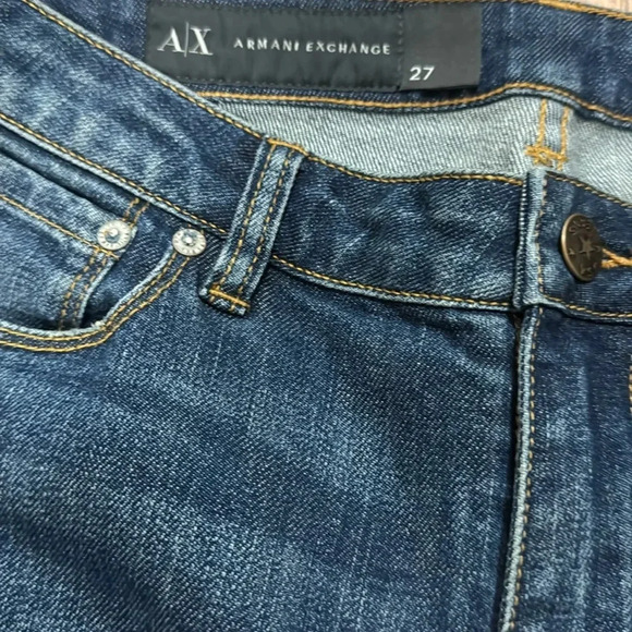 Armani Exchange J13 SLIM FIT JEANS size 4 (EU27) High Waisted Distressed - Picture 7 of 8